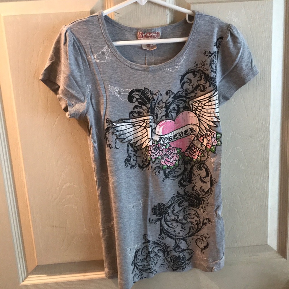 Girls youth grey T- shirt